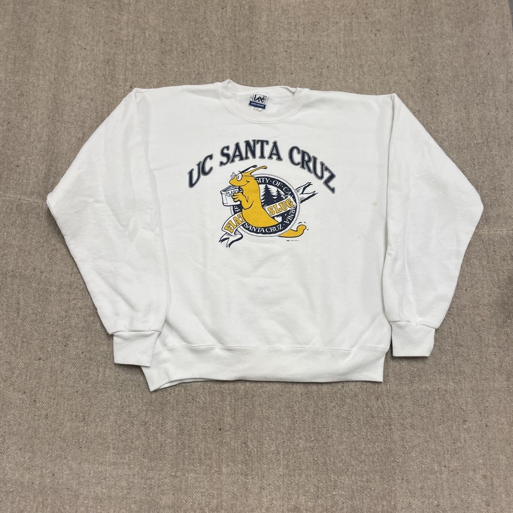 vintage‎ university of california santa cruz sweatshirt mens xl white 2000s y2k